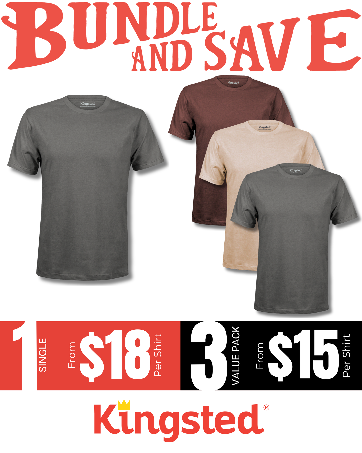 Short Sleeve Crewneck T-Shirts Multipack (Camo Pack)