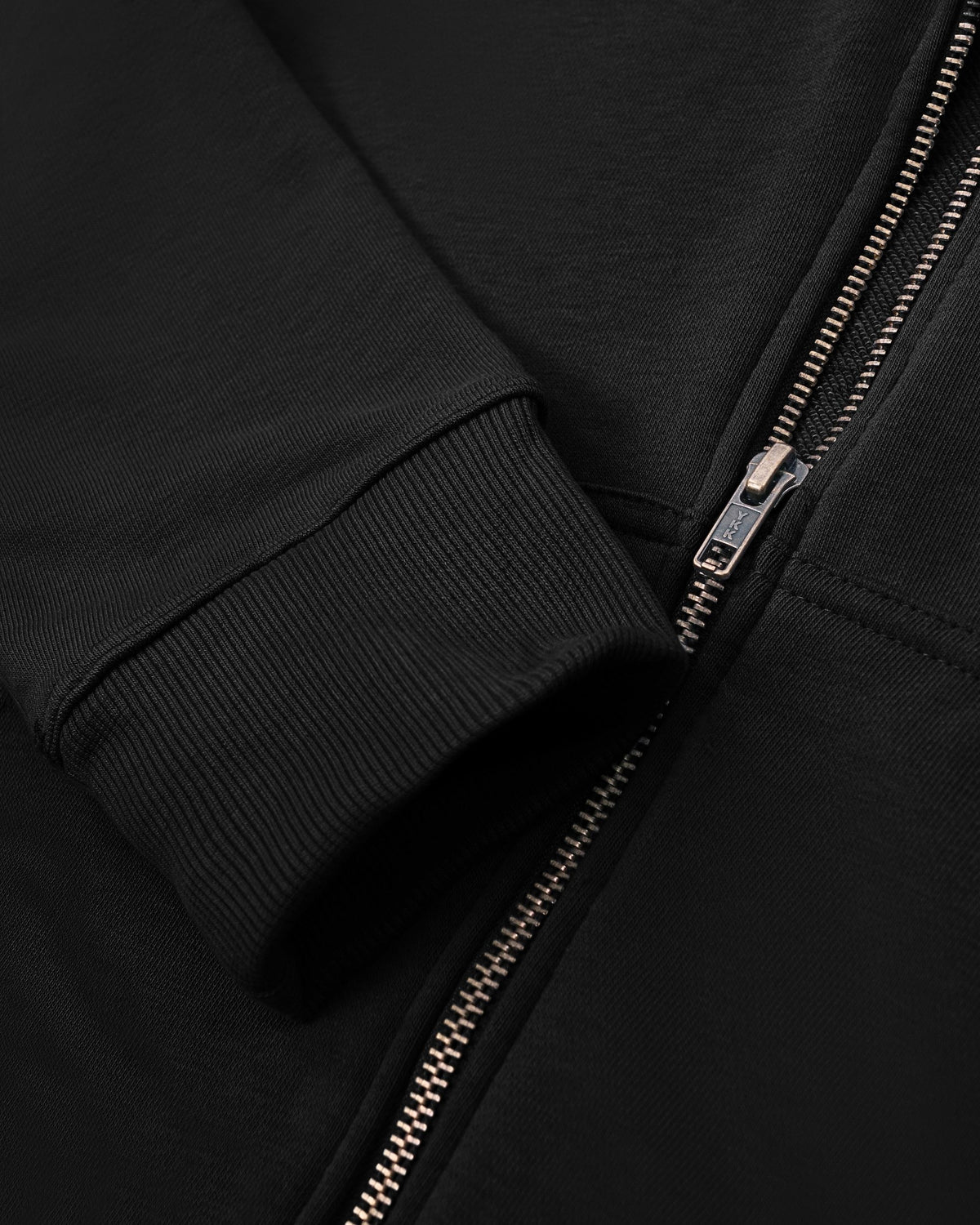Lightweight Terry Zip Hoodie (Black)