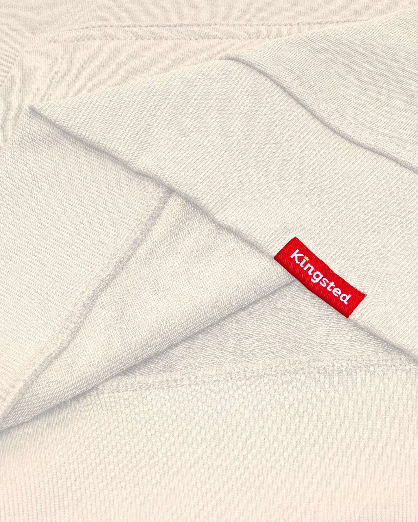 Lightweight Terry Zip Hoodie (Cream)