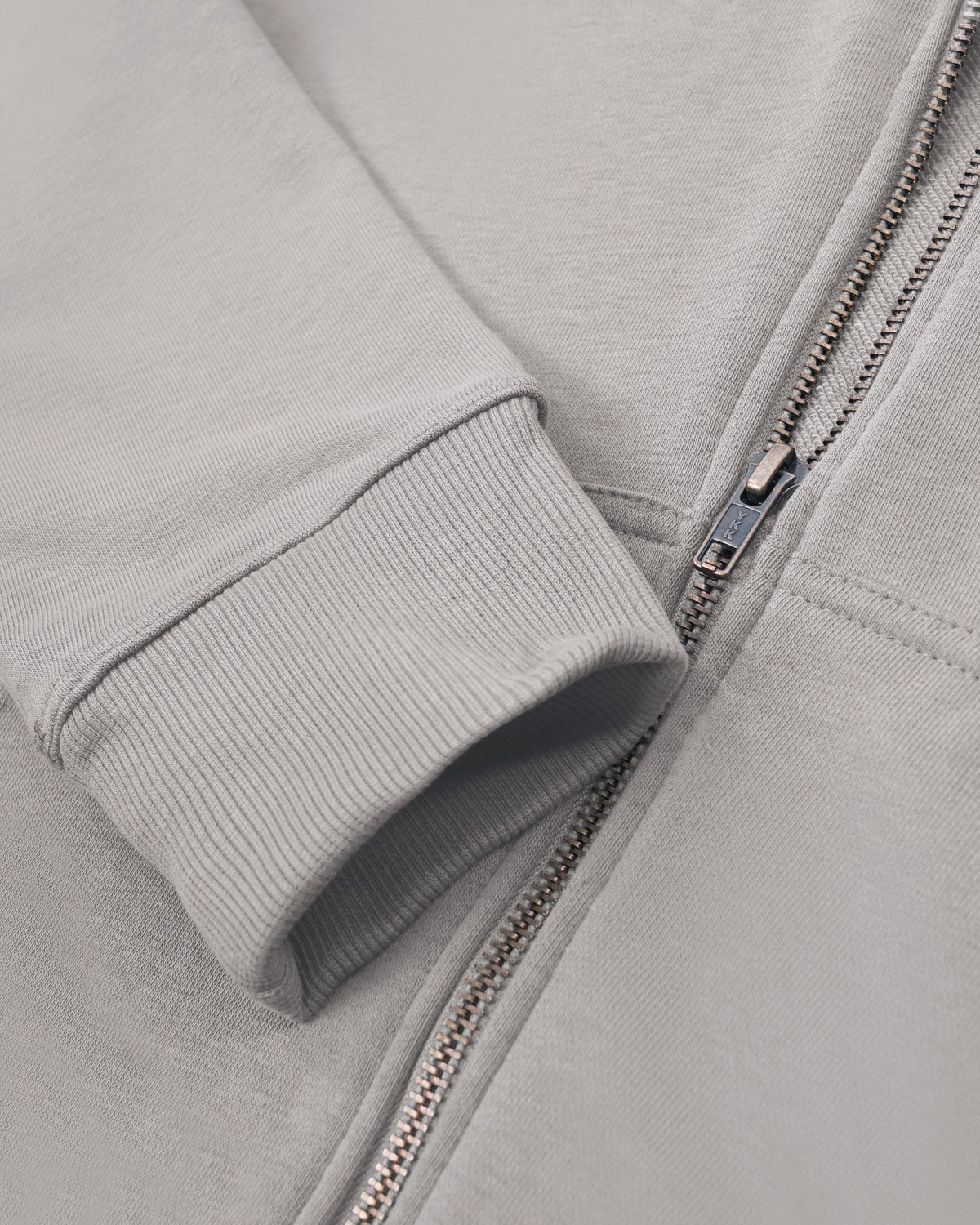Lightweight Terry Zip Hoodie (Grey)