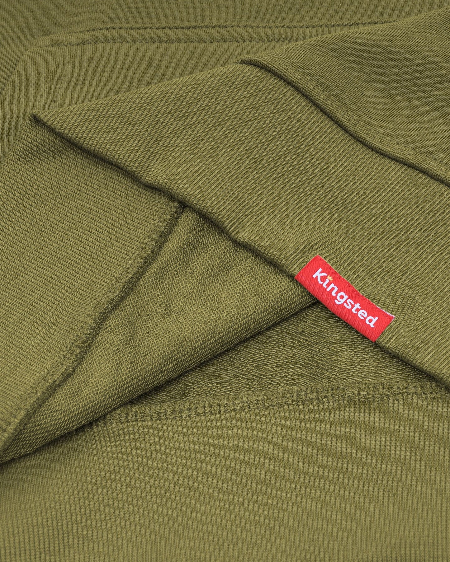Lightweight Terry Zip Hoodie (Olive Green)