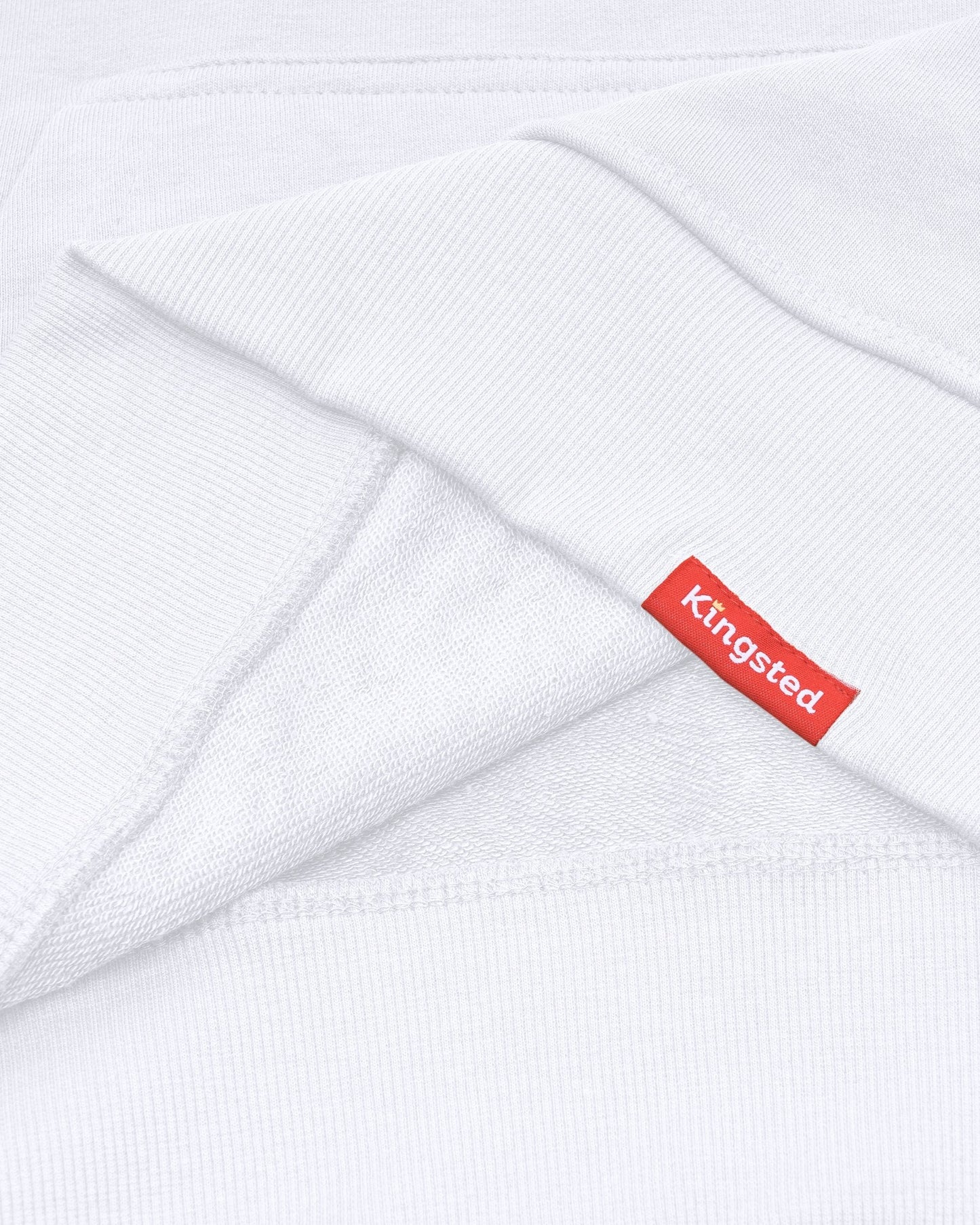 Lightweight Terry Zip Hoodie (White)