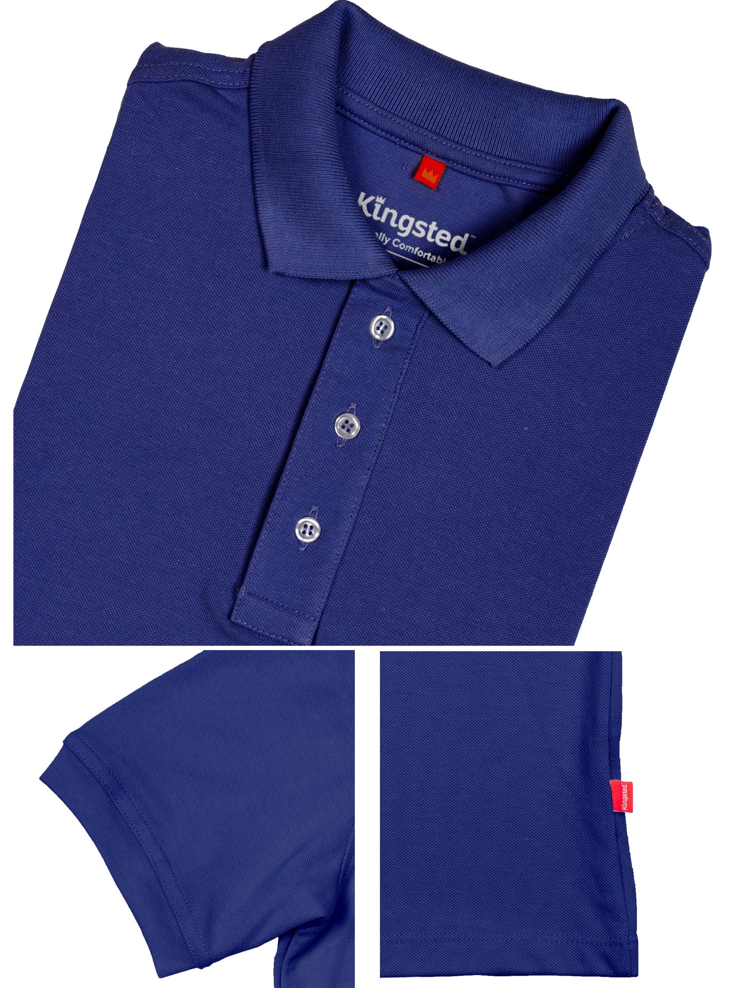 Classic Pique Polo Shirts for Men (Royal Blue)