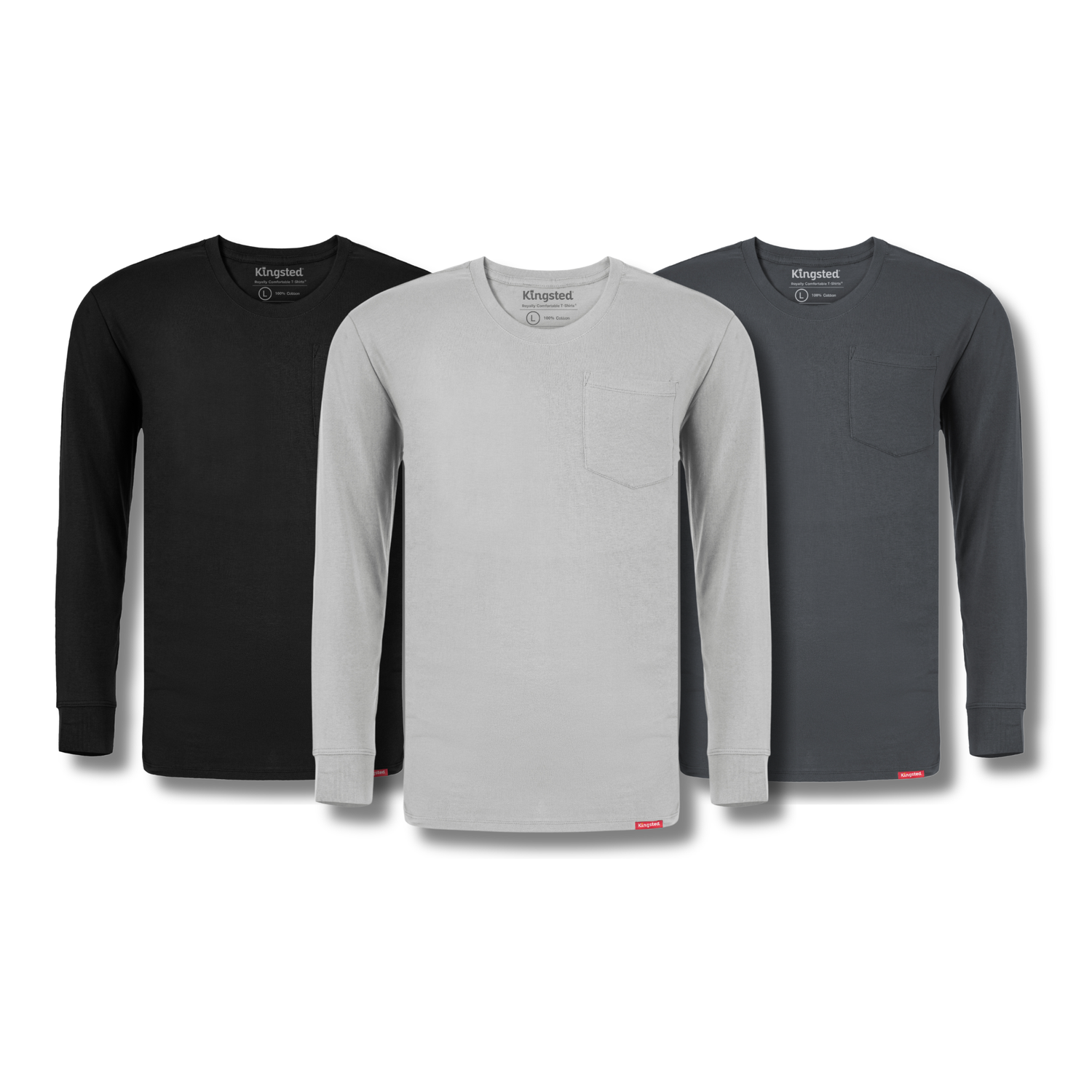 Bundle & Save - Long Sleeve Pocket Tees