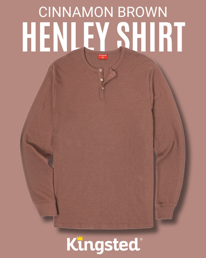 Long Sleeve Waffle Knit Henley Multipack (Camo 3-Pack) - Kingsted