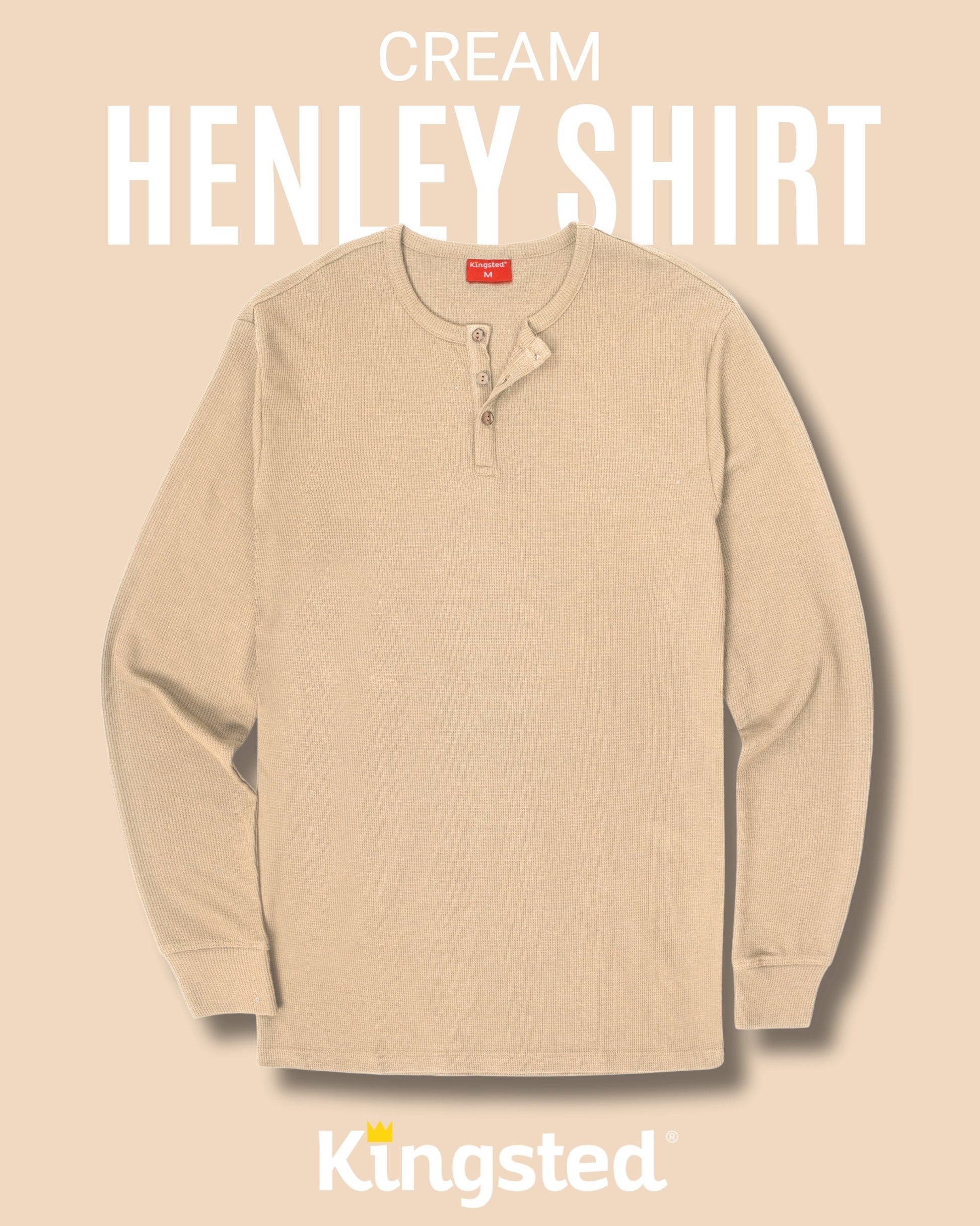 Long Sleeve Waffle Knit Henley Multipack (Camo 3-Pack) - Kingsted