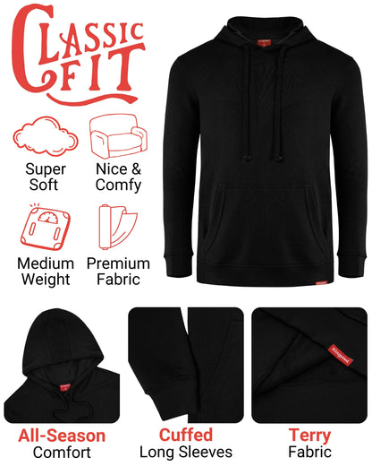 Lightweight Terry Hoodie (Black)