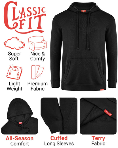 Lightweight Terry Hoodie (Black)