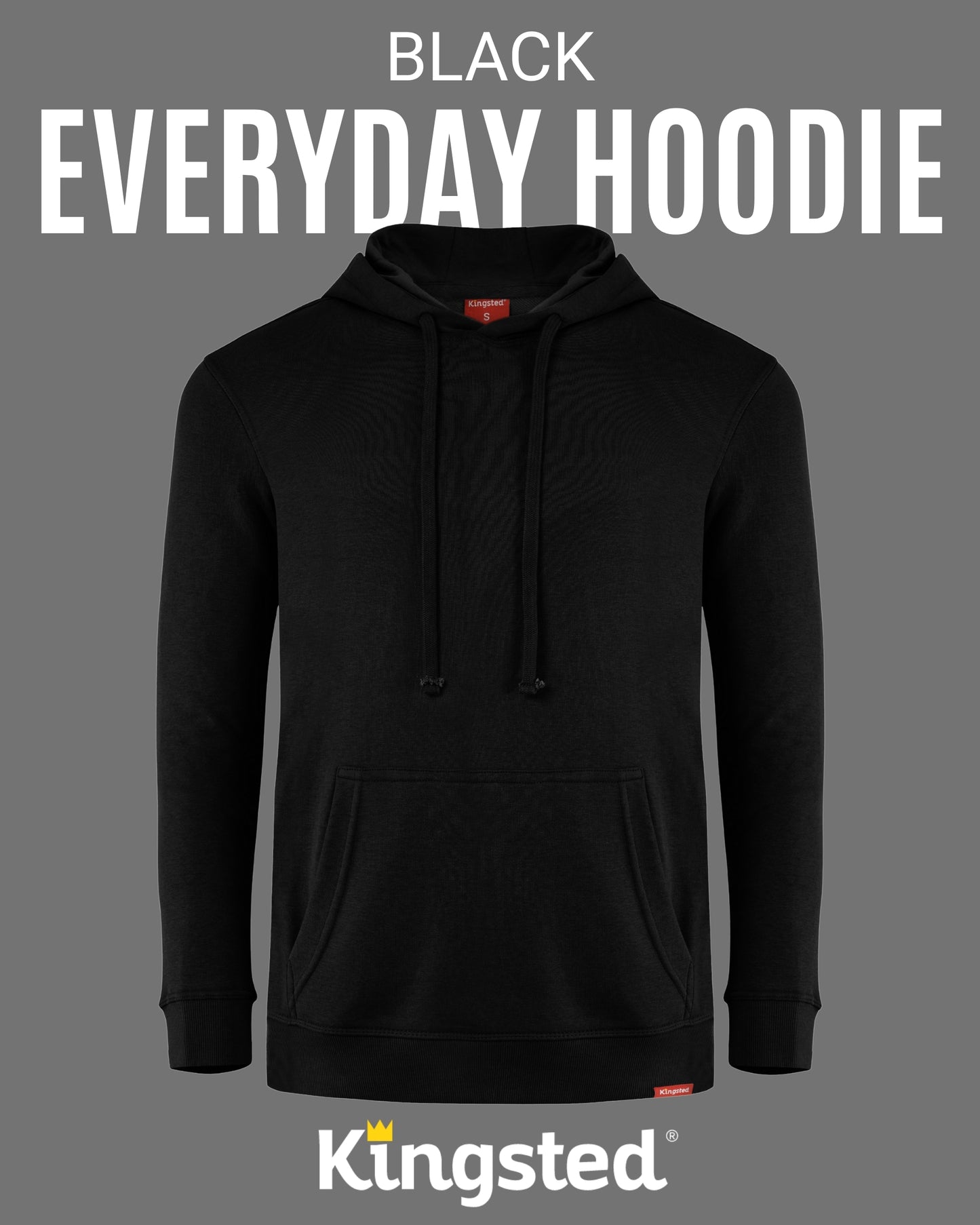 Lightweight Terry Hoodie (Black)