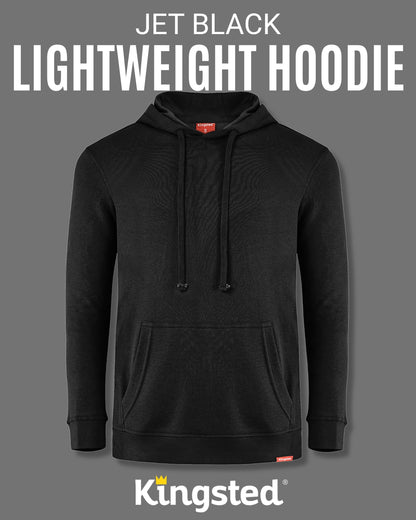Lightweight Terry Hoodie (Black)