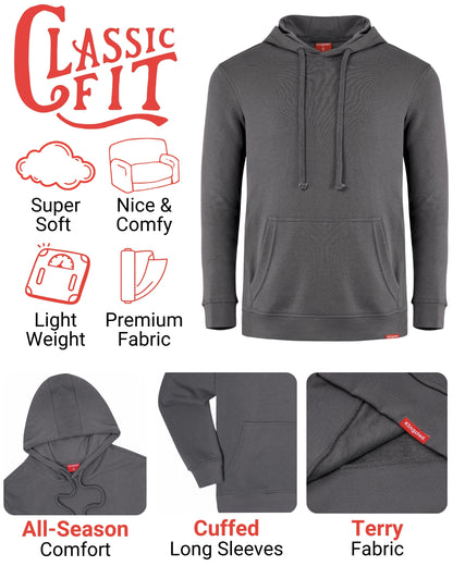 Lightweight Terry Hoodie (Charcoal)