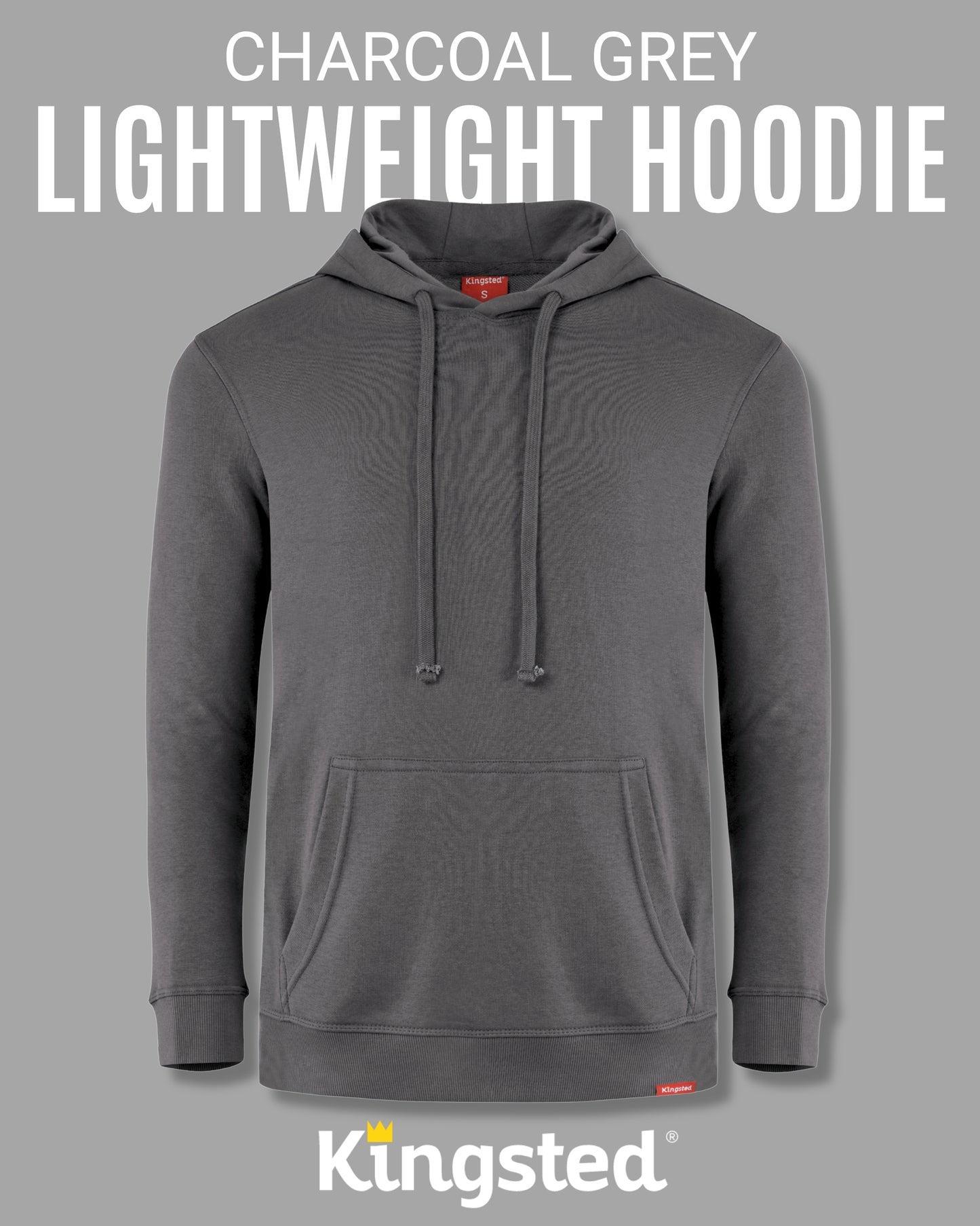 Lightweight Terry Hoodie (Charcoal)