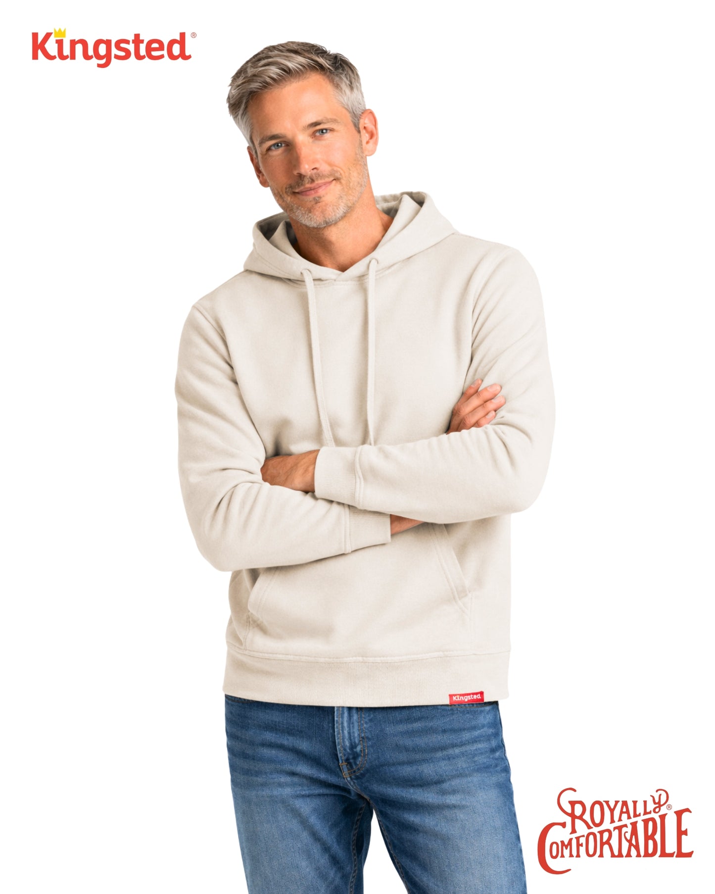 Lightweight Terry Hoodie (Cream)
