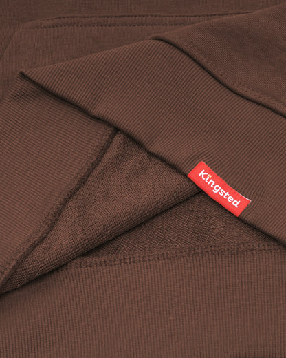 Lightweight Terry Hoodie (Brown)