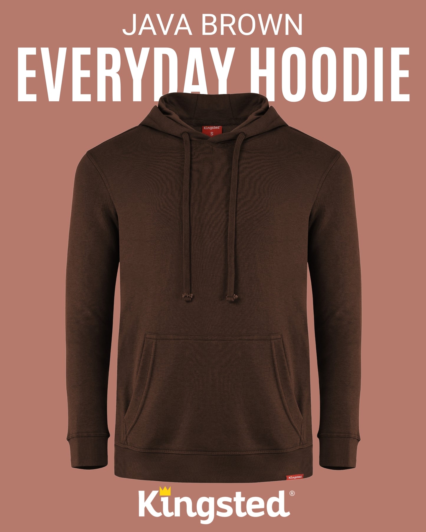 Lightweight Terry Hoodie (Brown)