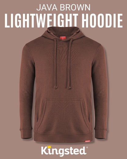 Lightweight Terry Hoodie (Brown)