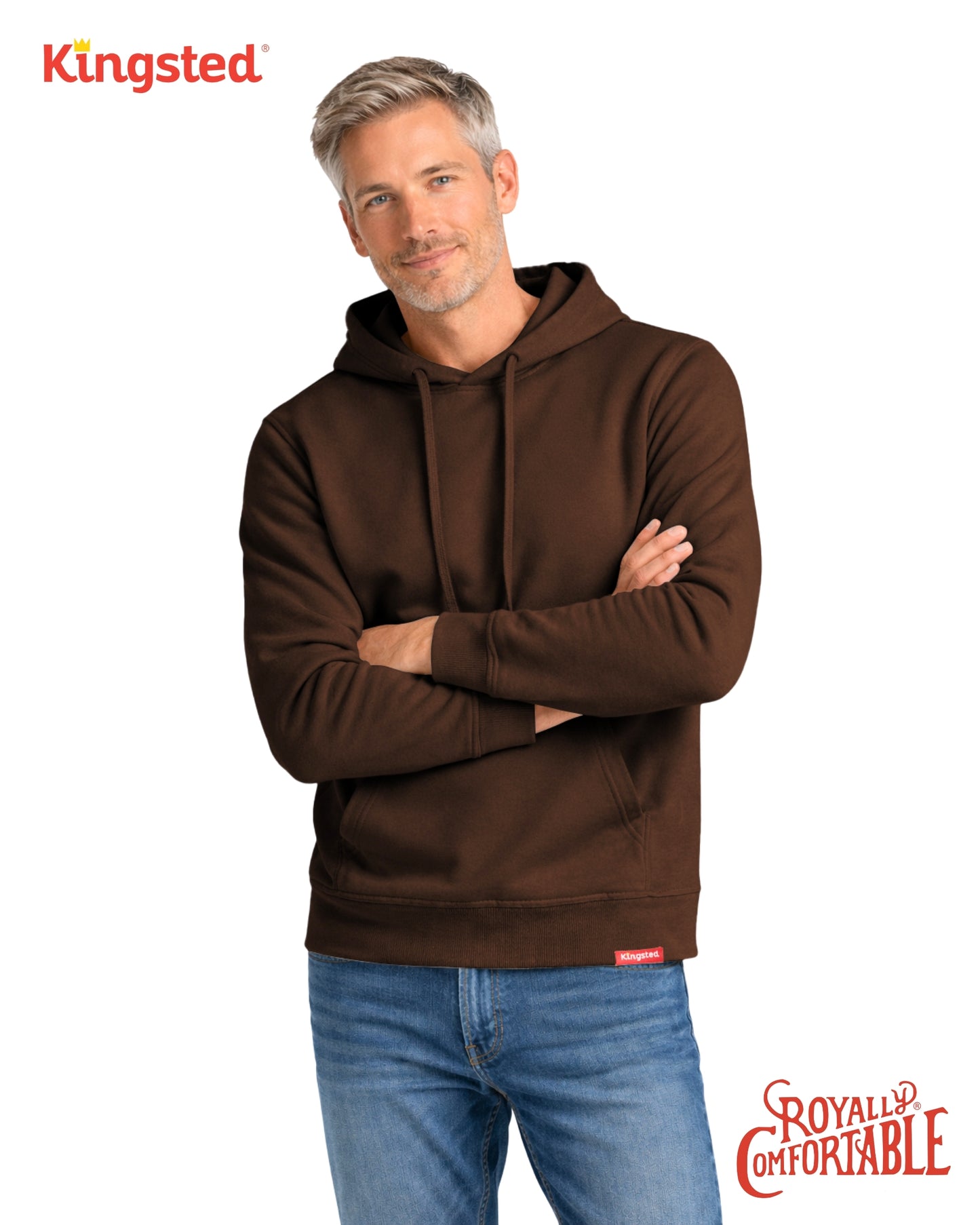 Lightweight Terry Hoodie (Brown)