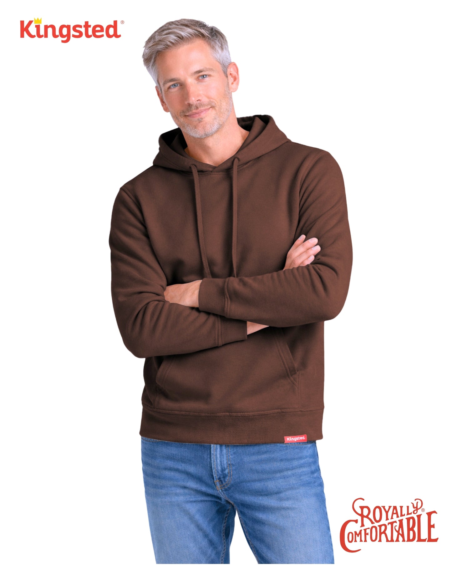 Lightweight Terry Hoodie (Brown)
