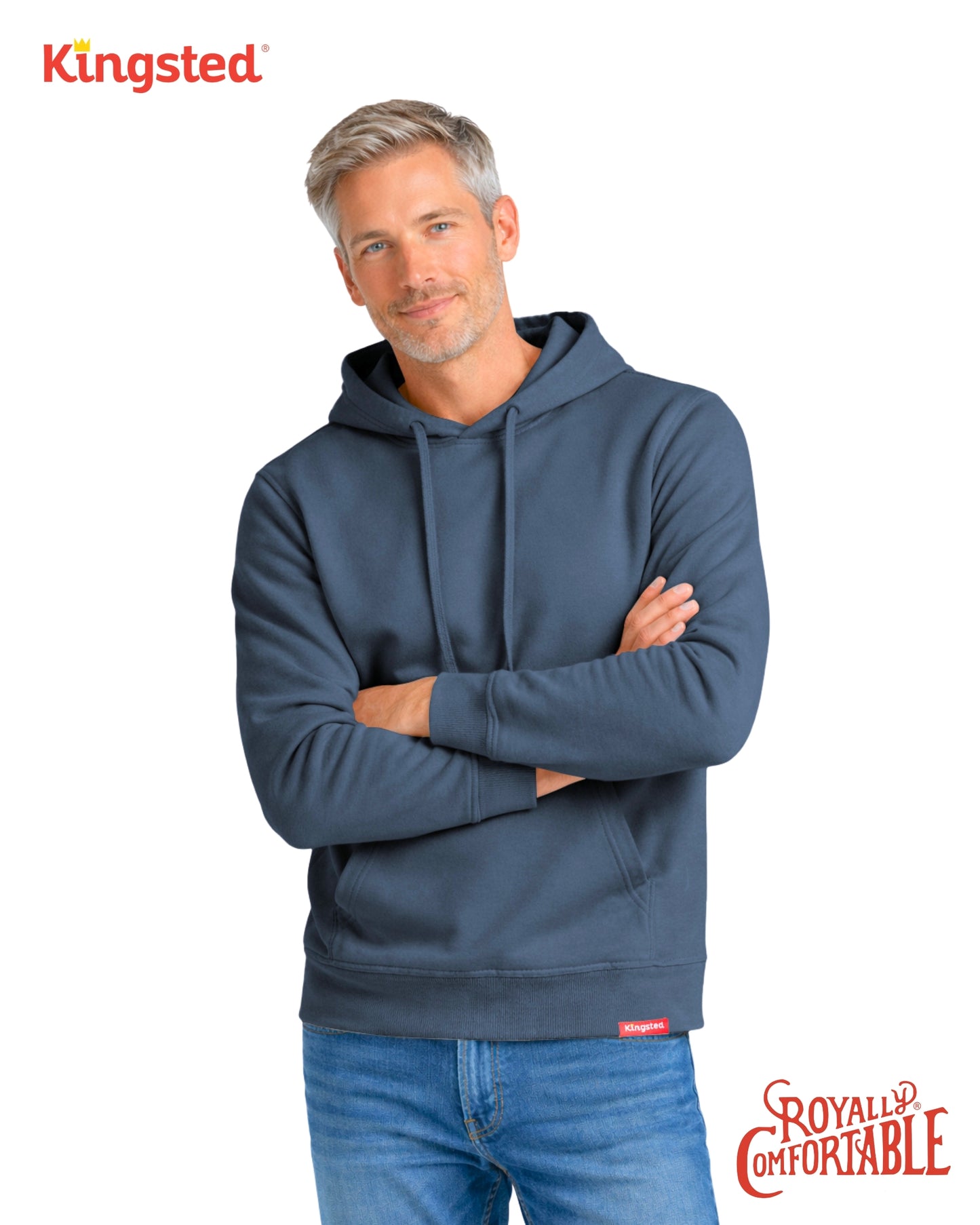Lightweight Terry Hoodie (Navy Blue)