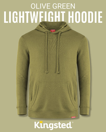 Lightweight Terry Hoodie (Olive Green)