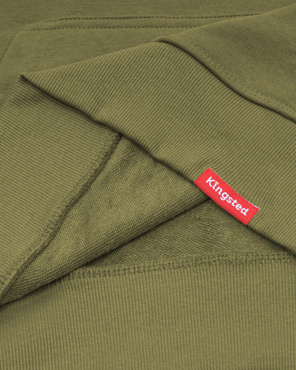 Lightweight Terry Hoodie (Olive Green)