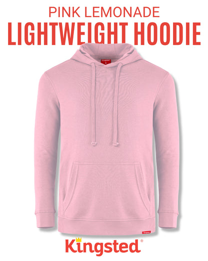 Lightweight Terry Hoodie (Pink)