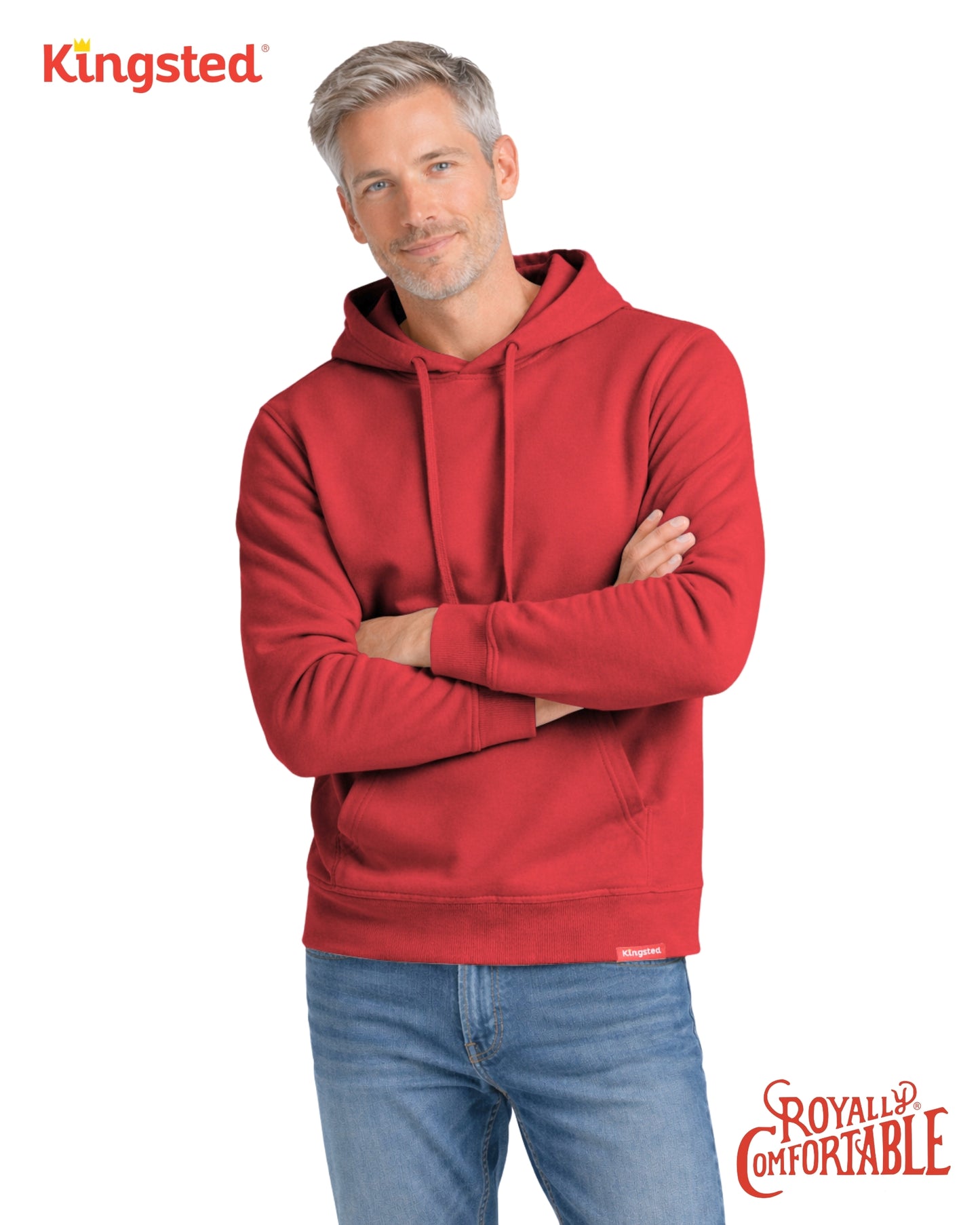 Lightweight Terry Hoodie (Red)