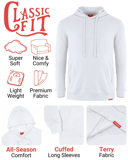 Lightweight Terry Hoodie (White)