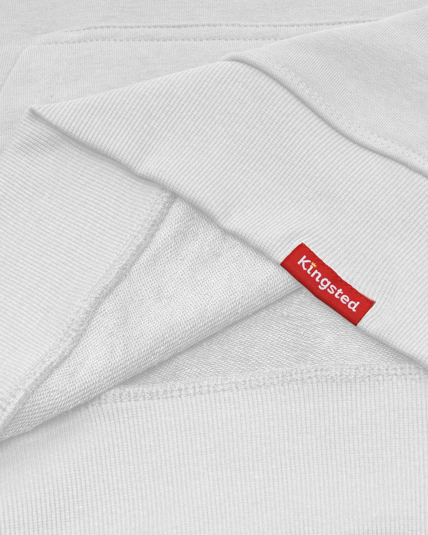 Lightweight Terry Hoodie (White) - Kingsted