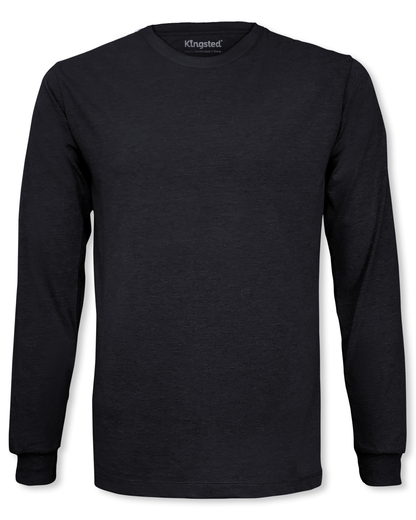 Long Sleeve Crewneck T-Shirt (Black)