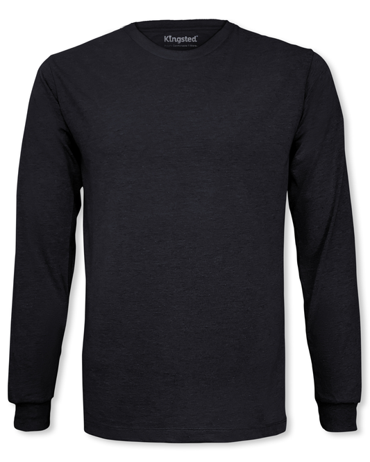 Long Sleeve Crewneck T-Shirt (Black)