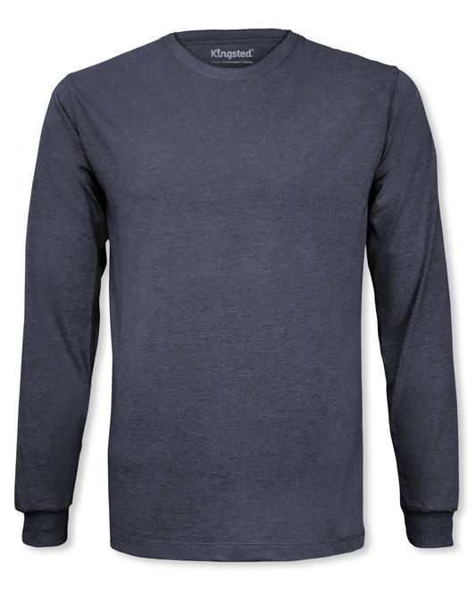 Long Sleeve Crewneck T-Shirt (Charcoal)