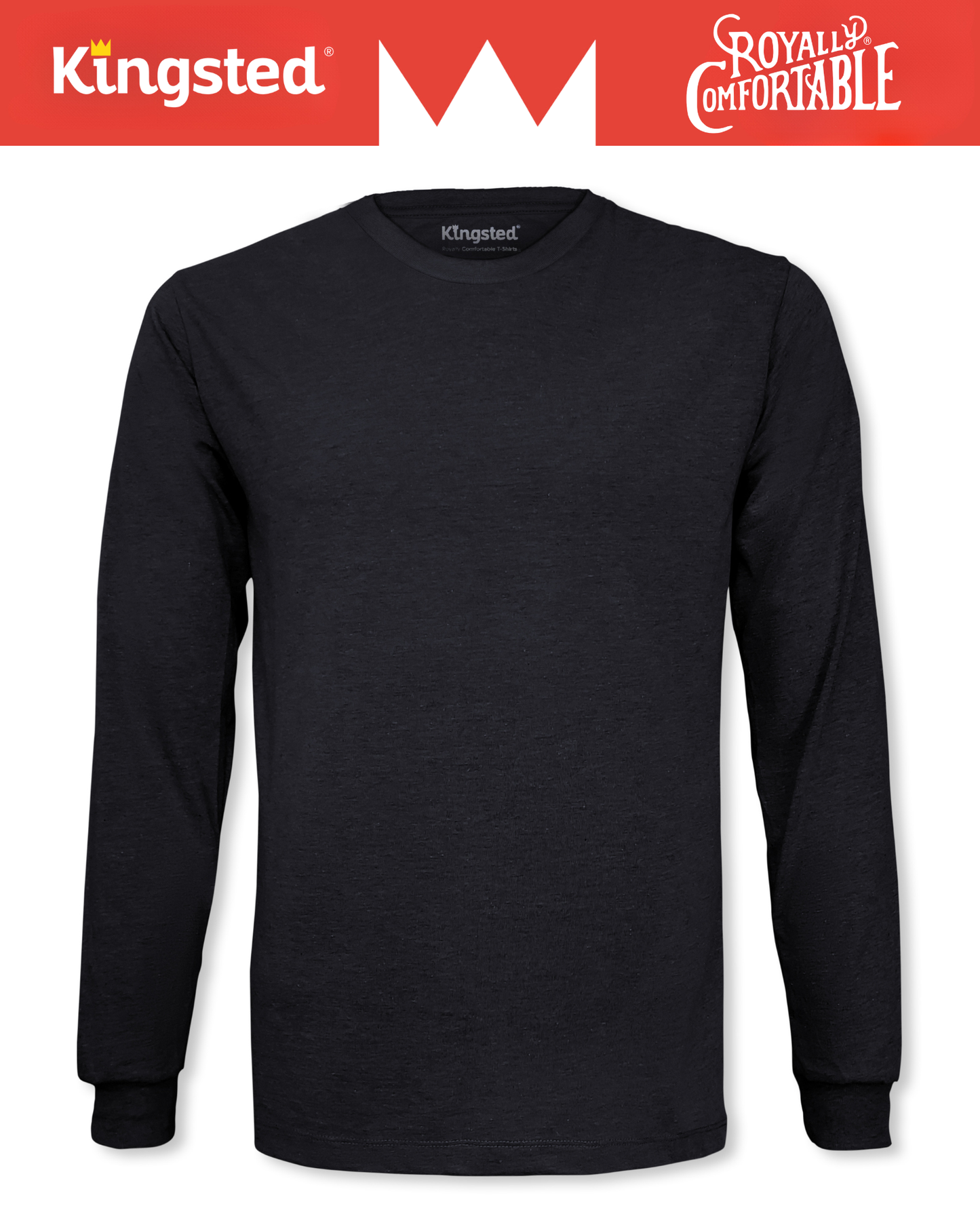 Long Sleeve Crewneck T-Shirt (Black)