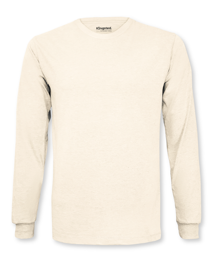 Long Sleeve Crewneck T-Shirt (Cream)