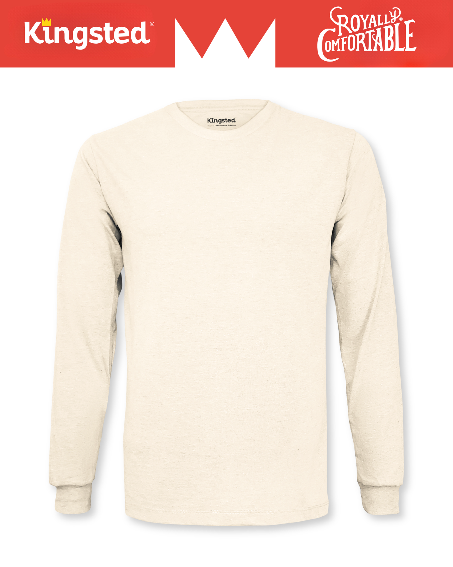 Long Sleeve Crewneck T-Shirt (Cream)