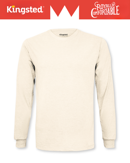 Long Sleeve Crewneck T-Shirt (Cream)