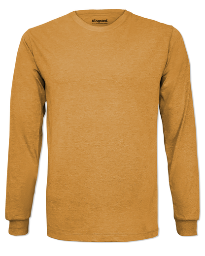 Long Sleeve Crewneck T-Shirt (Mustard)