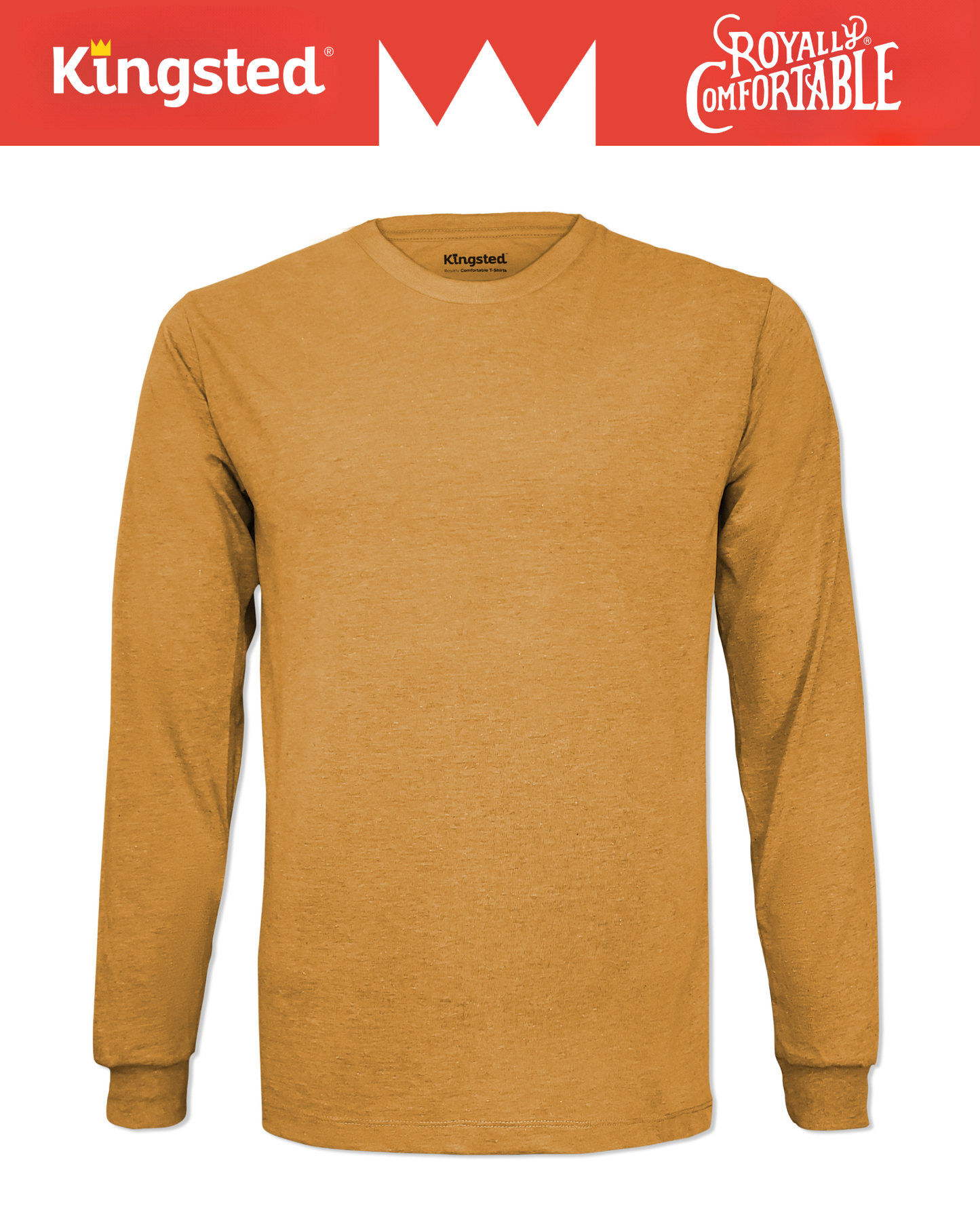 Long Sleeve Crewneck T-Shirt (Mustard)