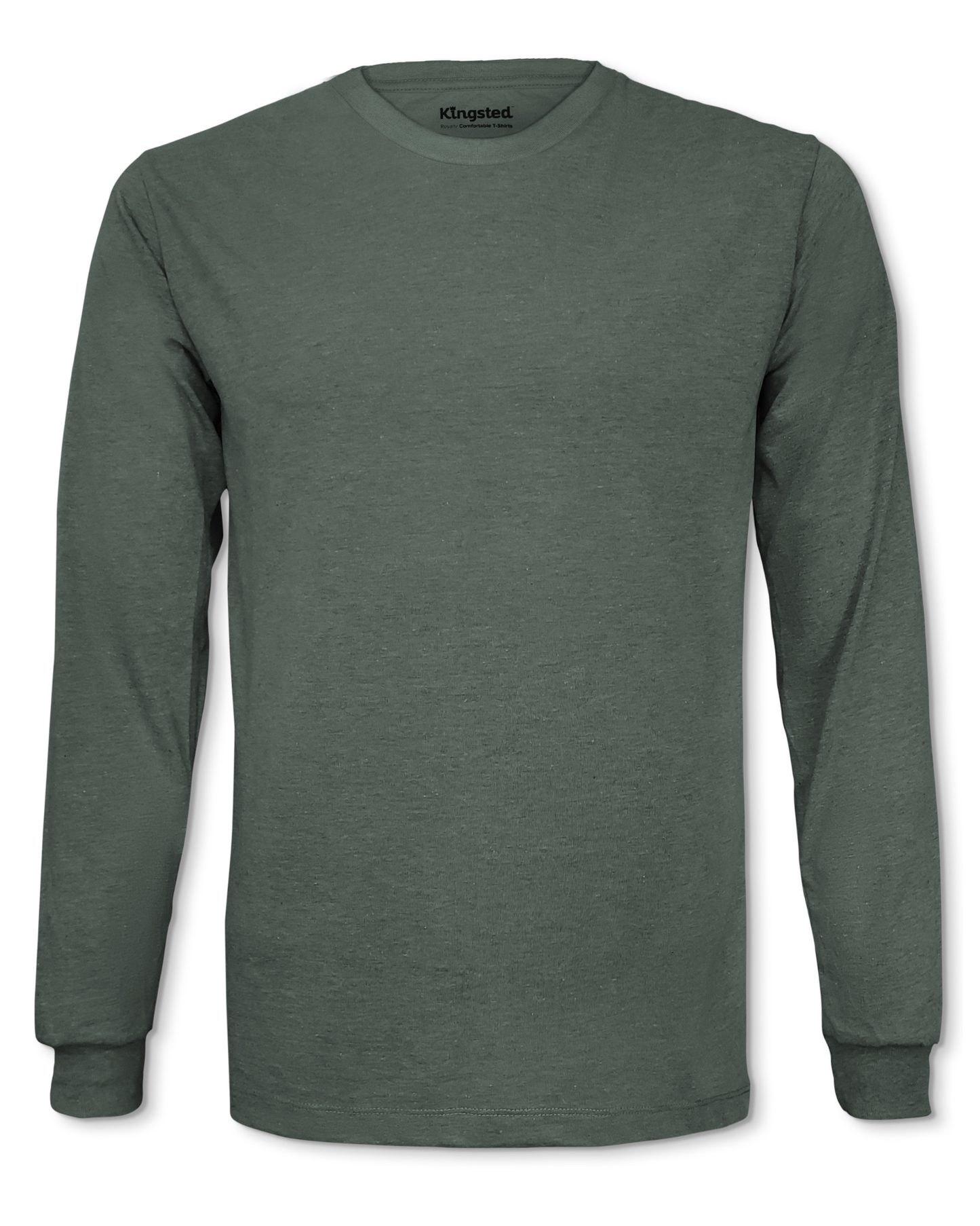 Long Sleeve Crewneck T-Shirt (Olive Green)