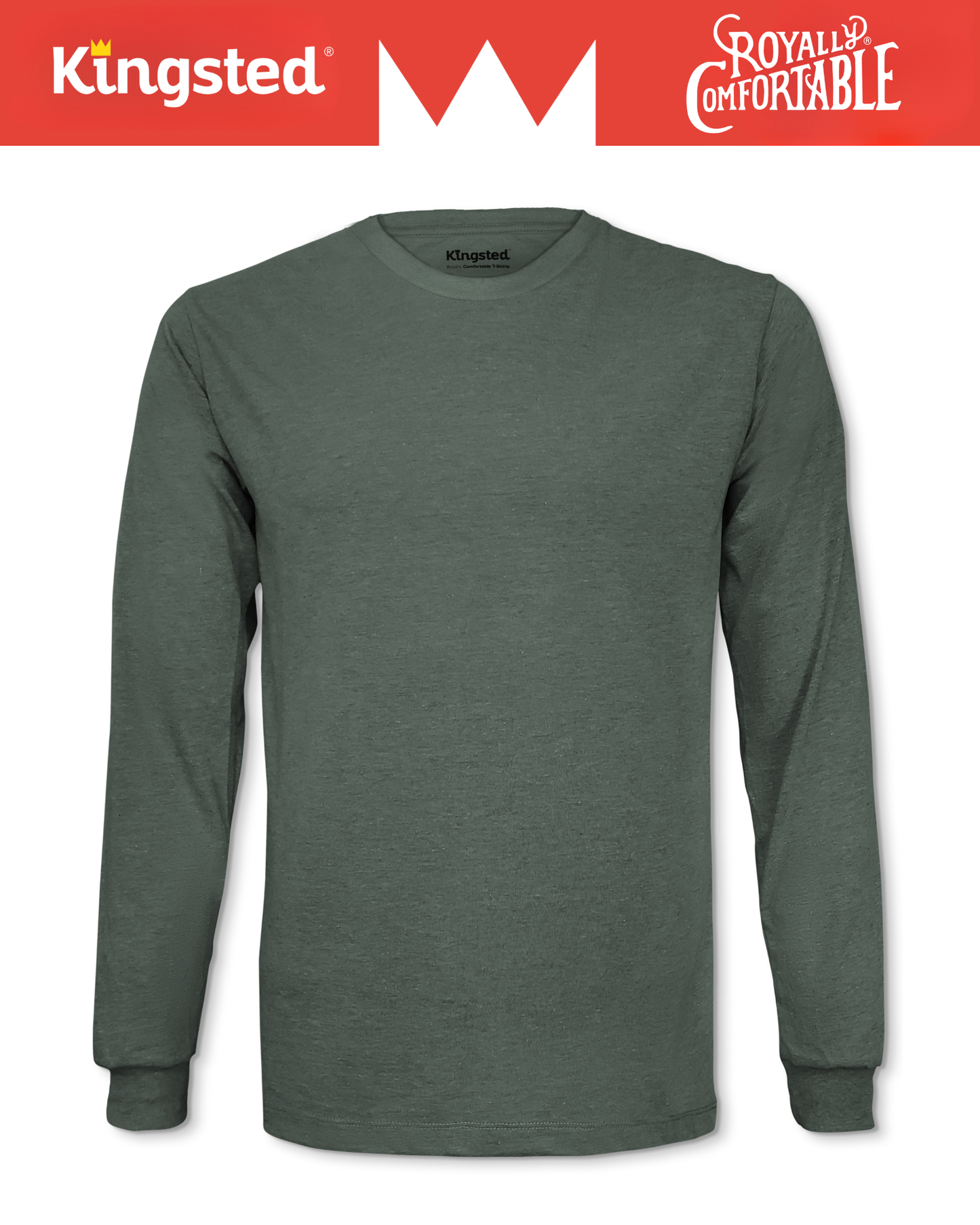 Long Sleeve Crewneck T-Shirt (Olive Green)