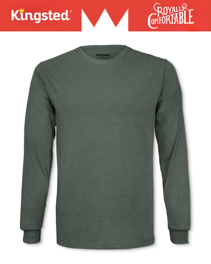 Long Sleeve Crewneck T-Shirt (Olive Green)