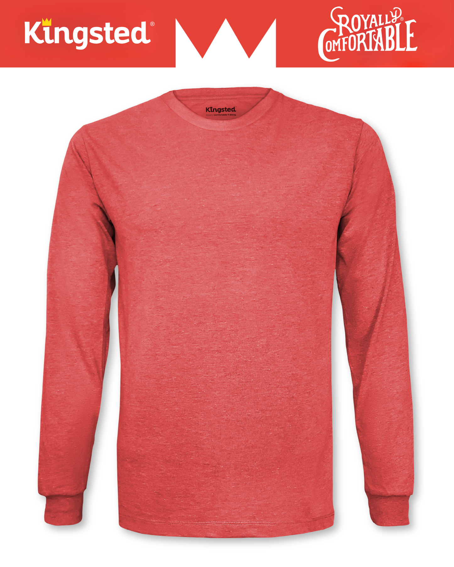 Long Sleeve Crewneck T-Shirt (Red)