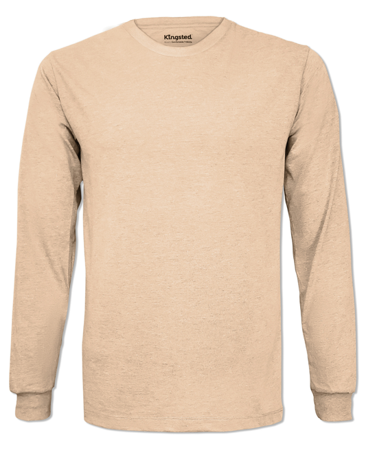 Long Sleeve Crewneck T-Shirt (Sand)