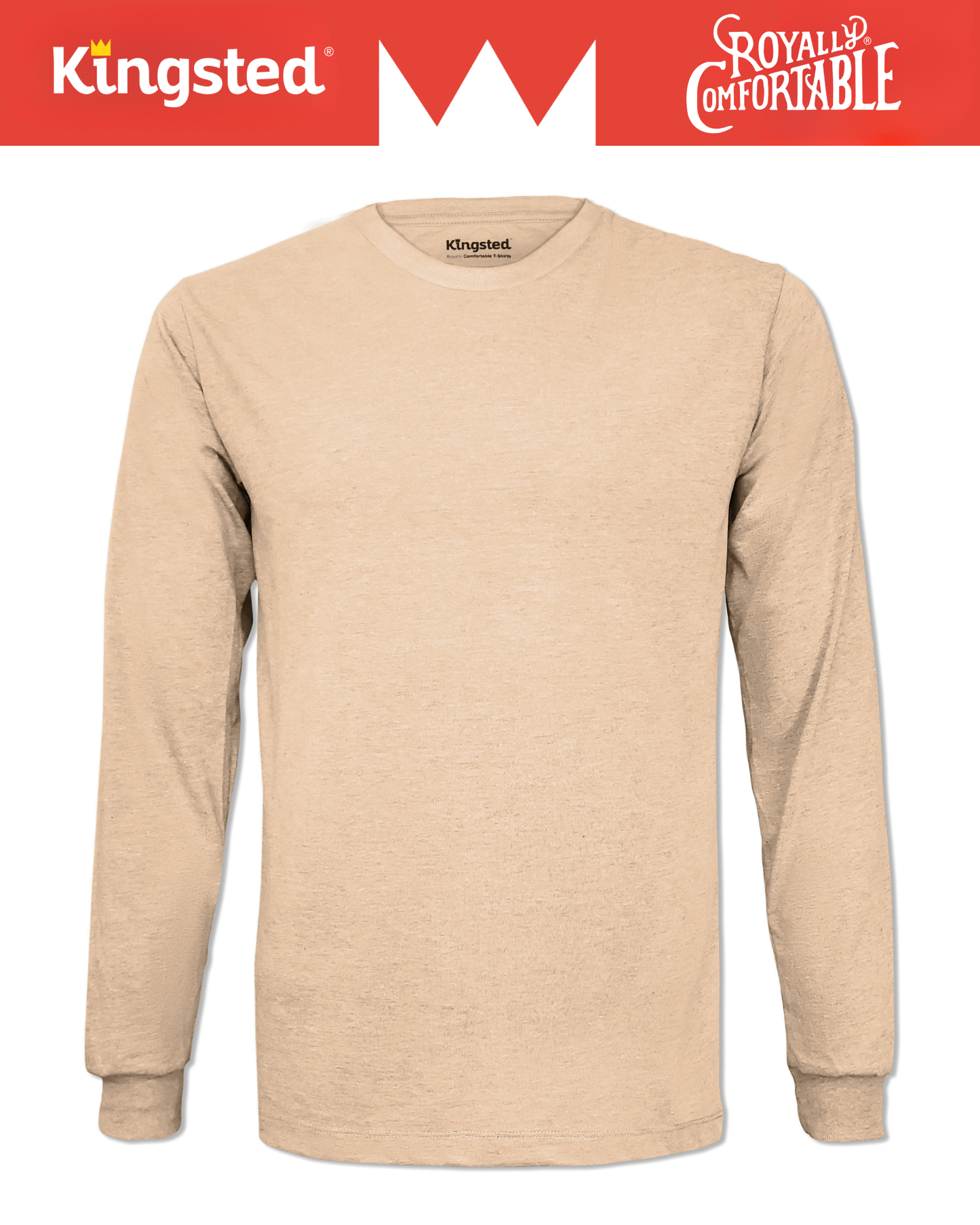 Long Sleeve Crewneck T-Shirt (Sand)