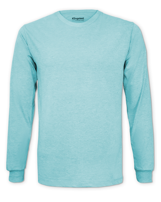 Long Sleeve Crewneck T-Shirt (Turquoise)