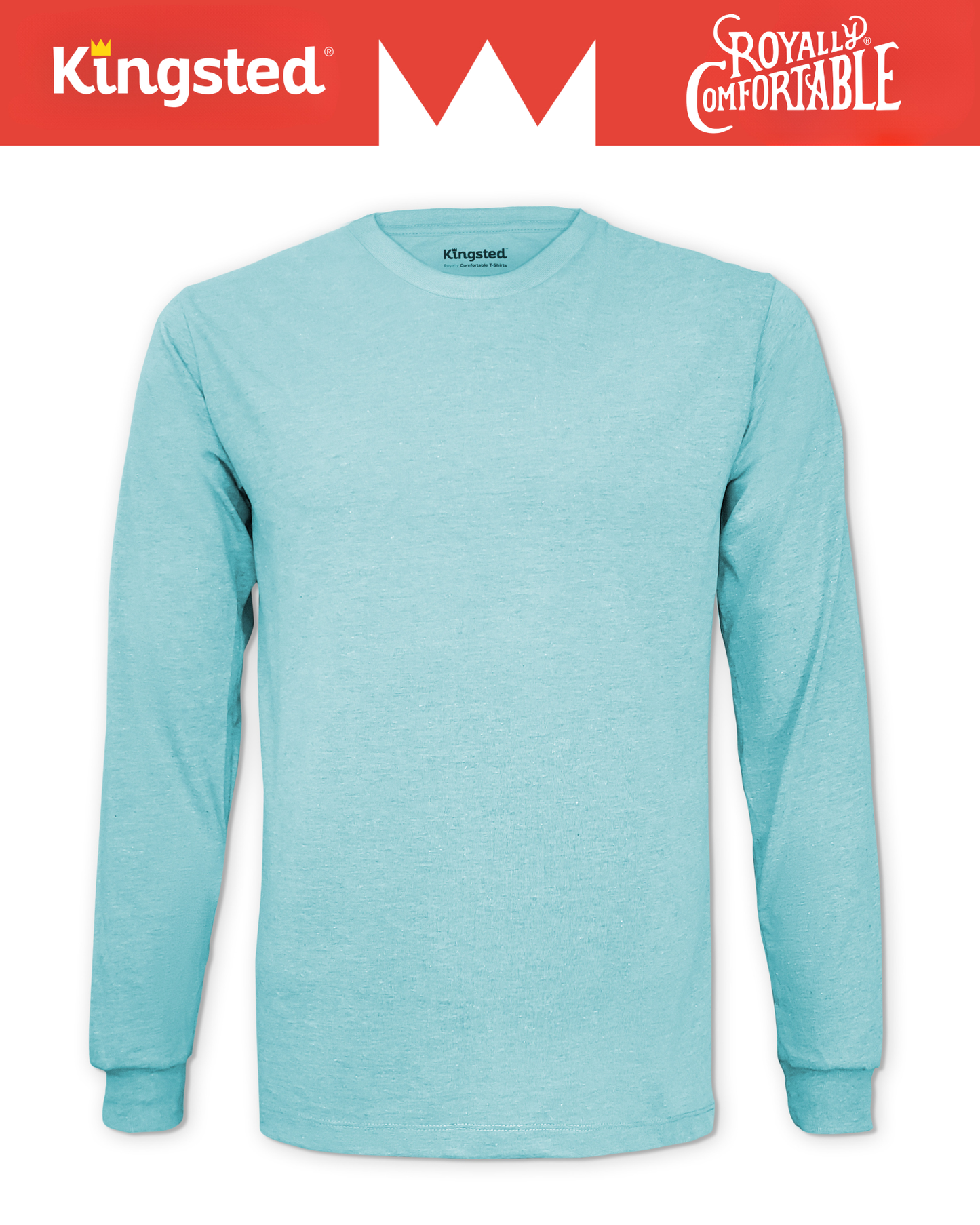 Long Sleeve Crewneck T-Shirt (Turquoise)