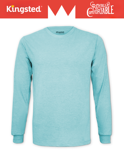 Long Sleeve Crewneck T-Shirt (Turquoise)