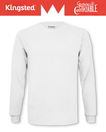 Long Sleeve Crewneck T-Shirt (White)