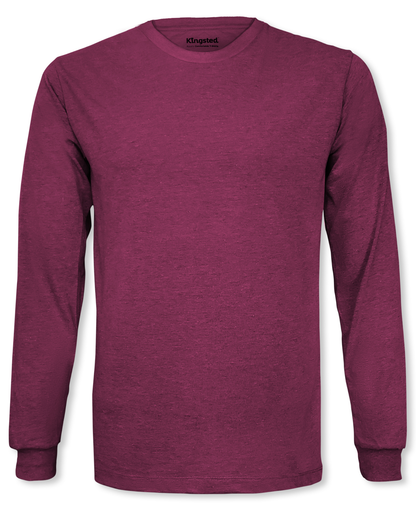 Long Sleeve Crewneck T-Shirt (Cranberry)