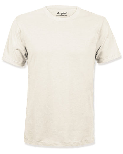 Cream Short Sleeve Crewneck T-Shirts